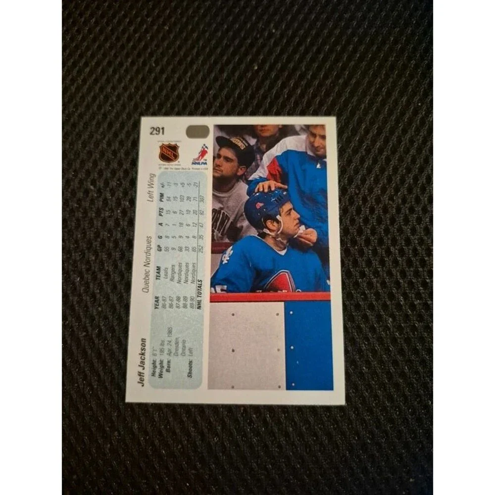 Jeff Jackson #291 Hockey Card